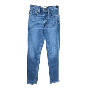 Madewell The High Rise Slim Boyjean Blue Medium Wash Denim Jeans Womens Size 24